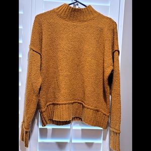 Brown/Rust colored Ladies L Mock Neck Sweater